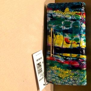 Brahmin multi colored wallet new with tags